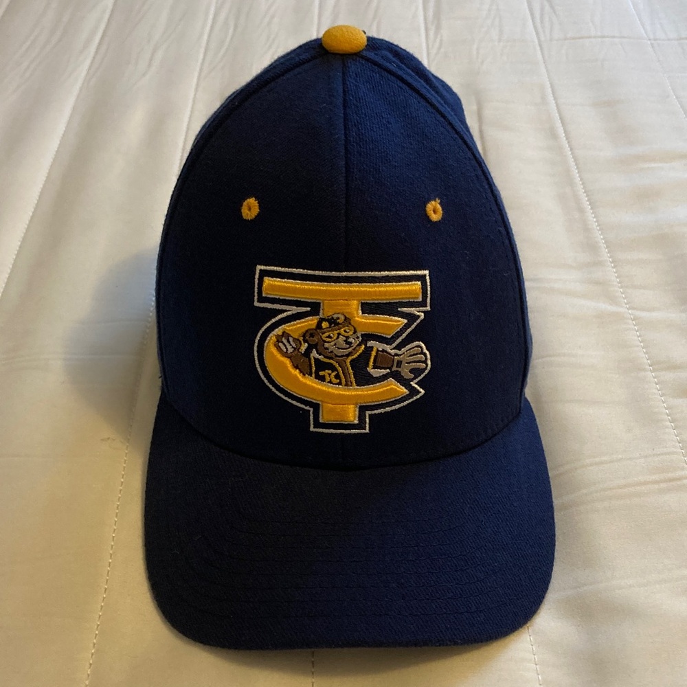 Zephyr Navy and Gold Embroidered Logo Baseball Cap